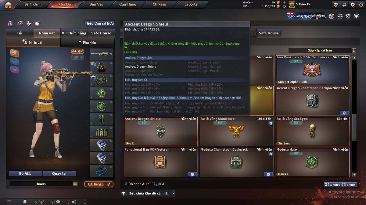 shop acc cf uy tin gia re